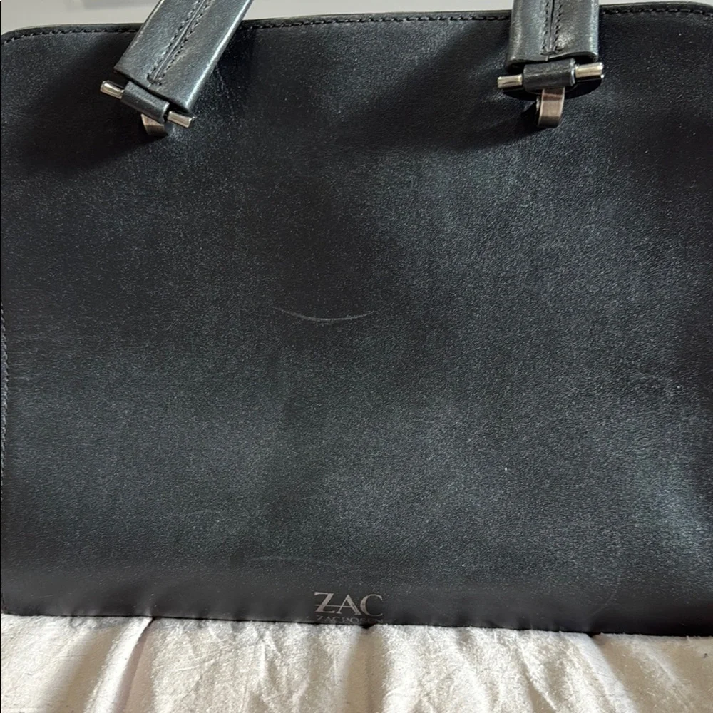 Zac Posern grey black Leather Bag